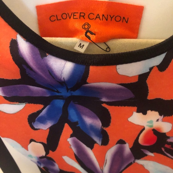 Clover Canyon Floral Discs Neoprene Dress - Picture 8 of 9